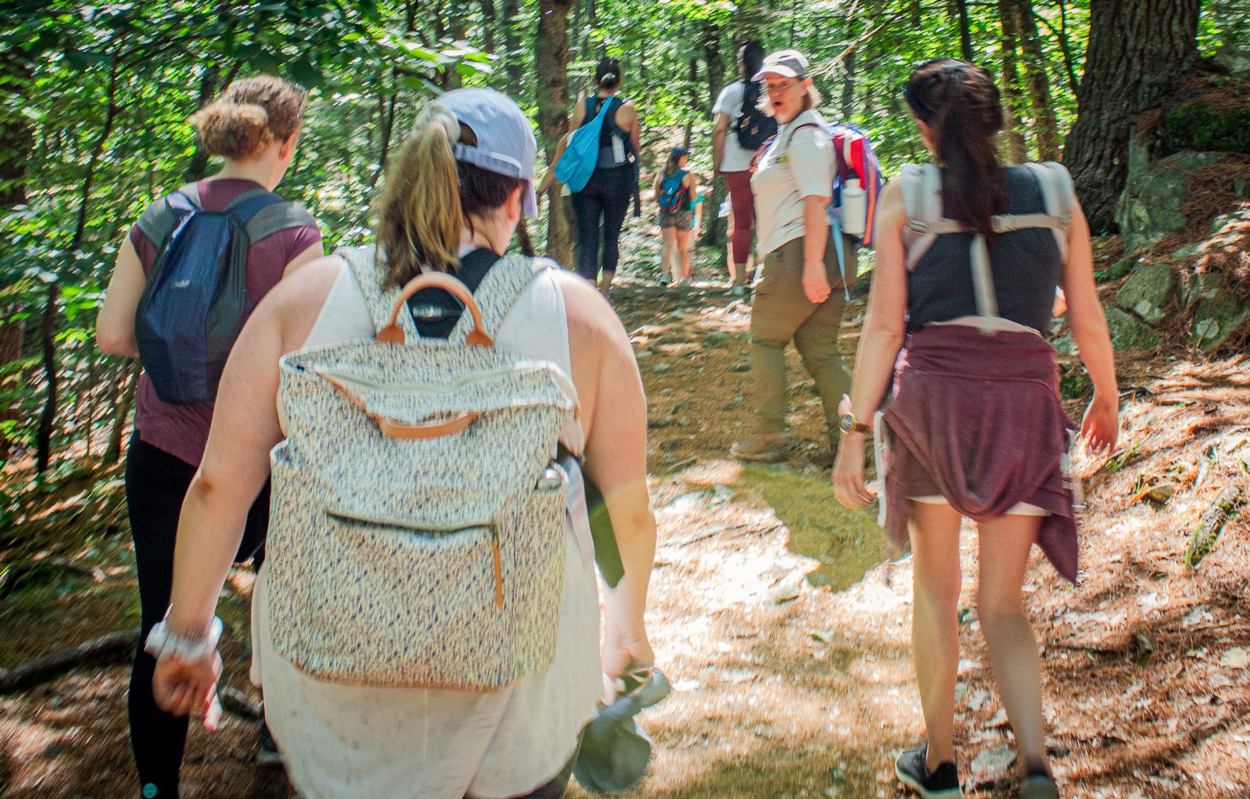 Hikers in the Fells for a Babes in the Woods program.